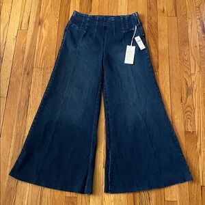 Pilcro NWT A-Line Trapeze High-Rise Wide-Leg Jeans Size 28 Anthropolgie